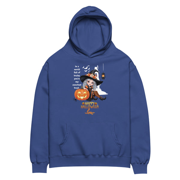 Halloween Charm - Witch & Pumpkin Hoodie - - Hoodies