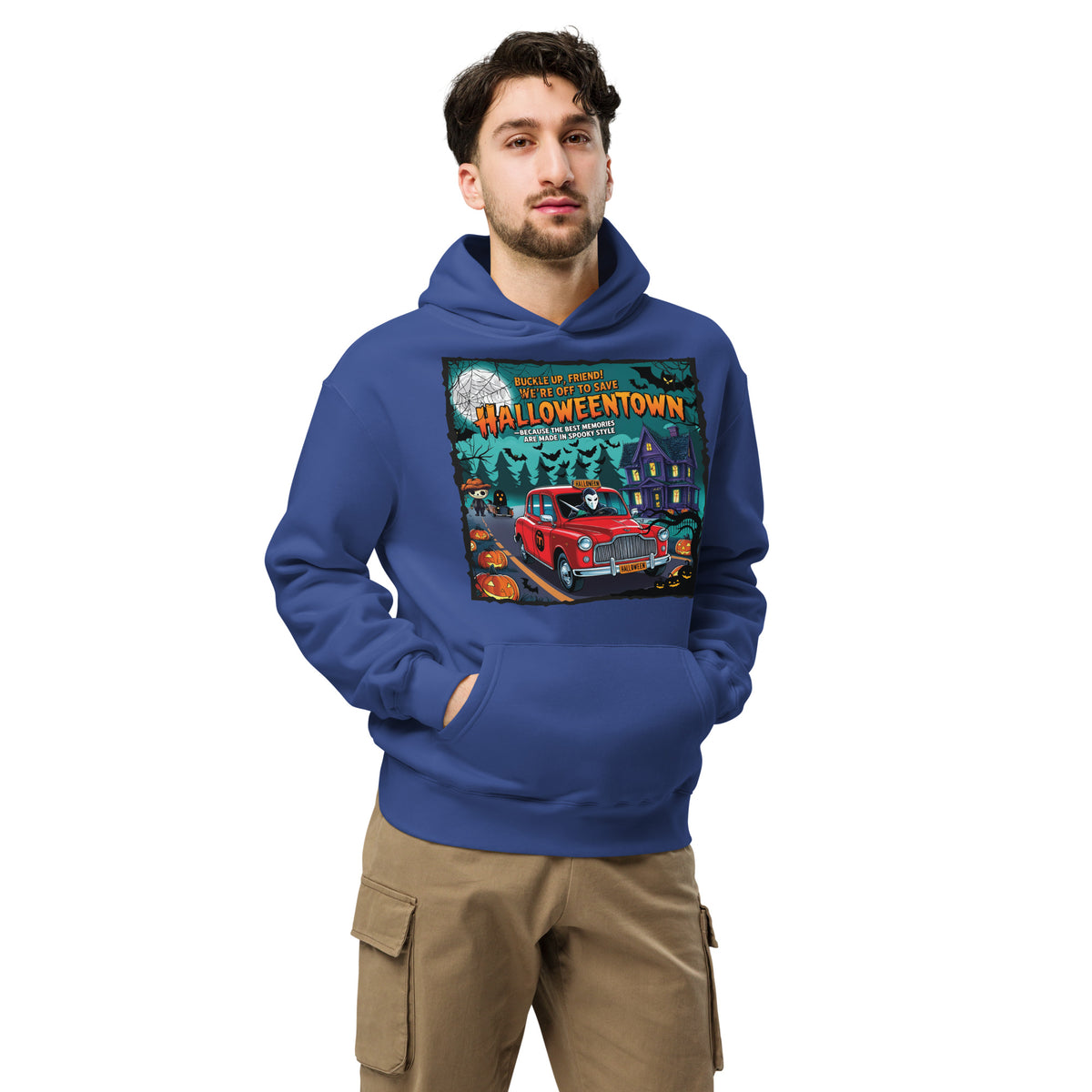 Halloween Haunt Cruiser - Stylish Oversized Hoodie - - Hoodies