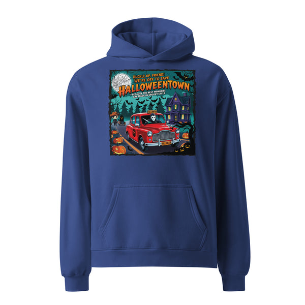 Halloween Haunt Cruiser - Stylish Oversized Hoodie - Cobalt - Hoodies