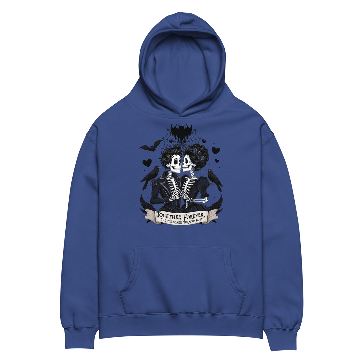 Together Forever Gothic Romance Hoodie - - Hoodies