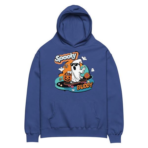 Trick-or-Treat in Style - Spooky Buddy Skateboard Hoodie - - Hoodies