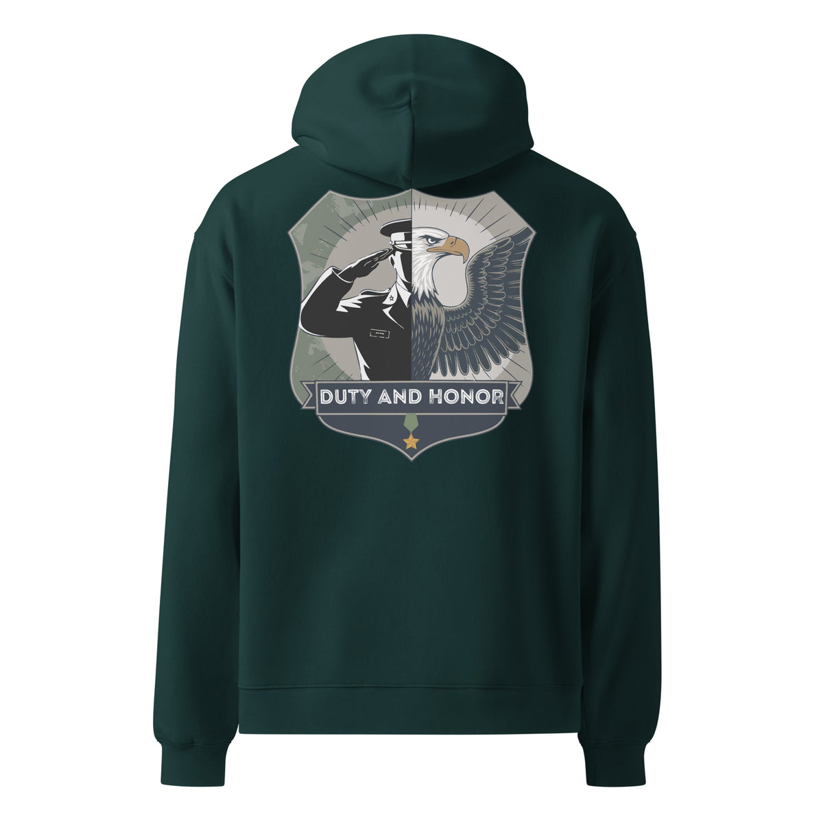 A Soldier’s Pride – Duty and Honor on AS Color - Pine Green - Hoodies