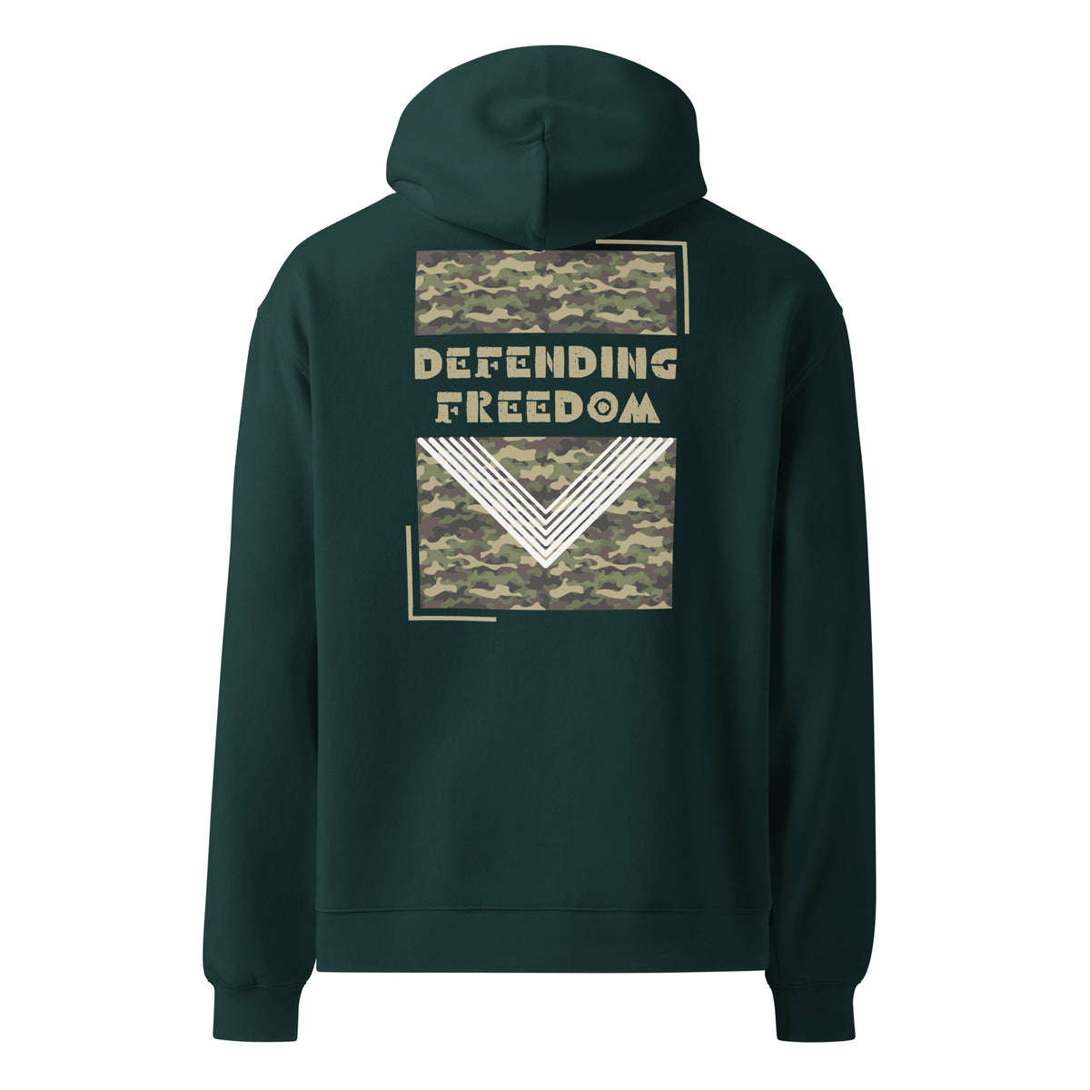 Camouflage Strength – A Tribute to Those Who Serve - Pine Green - Hoodies