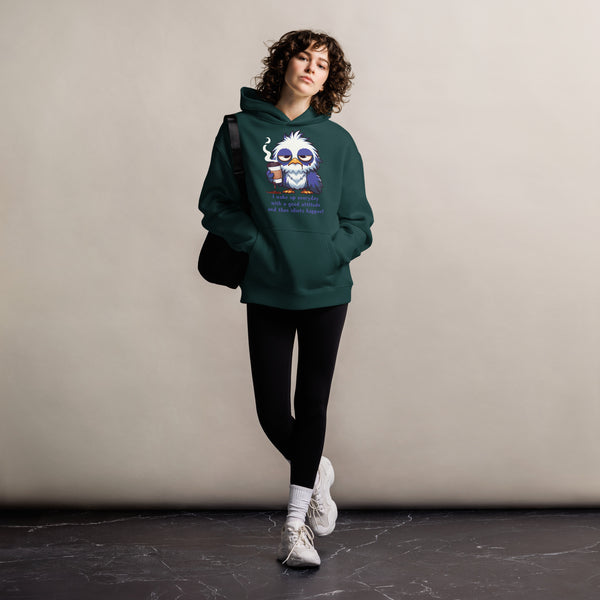 Daily Dose of Humor - Grumpy Bird Hoodie - Pine Green - Hoodies