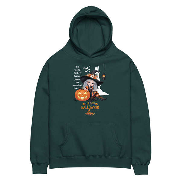 Halloween Charm - Witch & Pumpkin Hoodie - - Hoodies