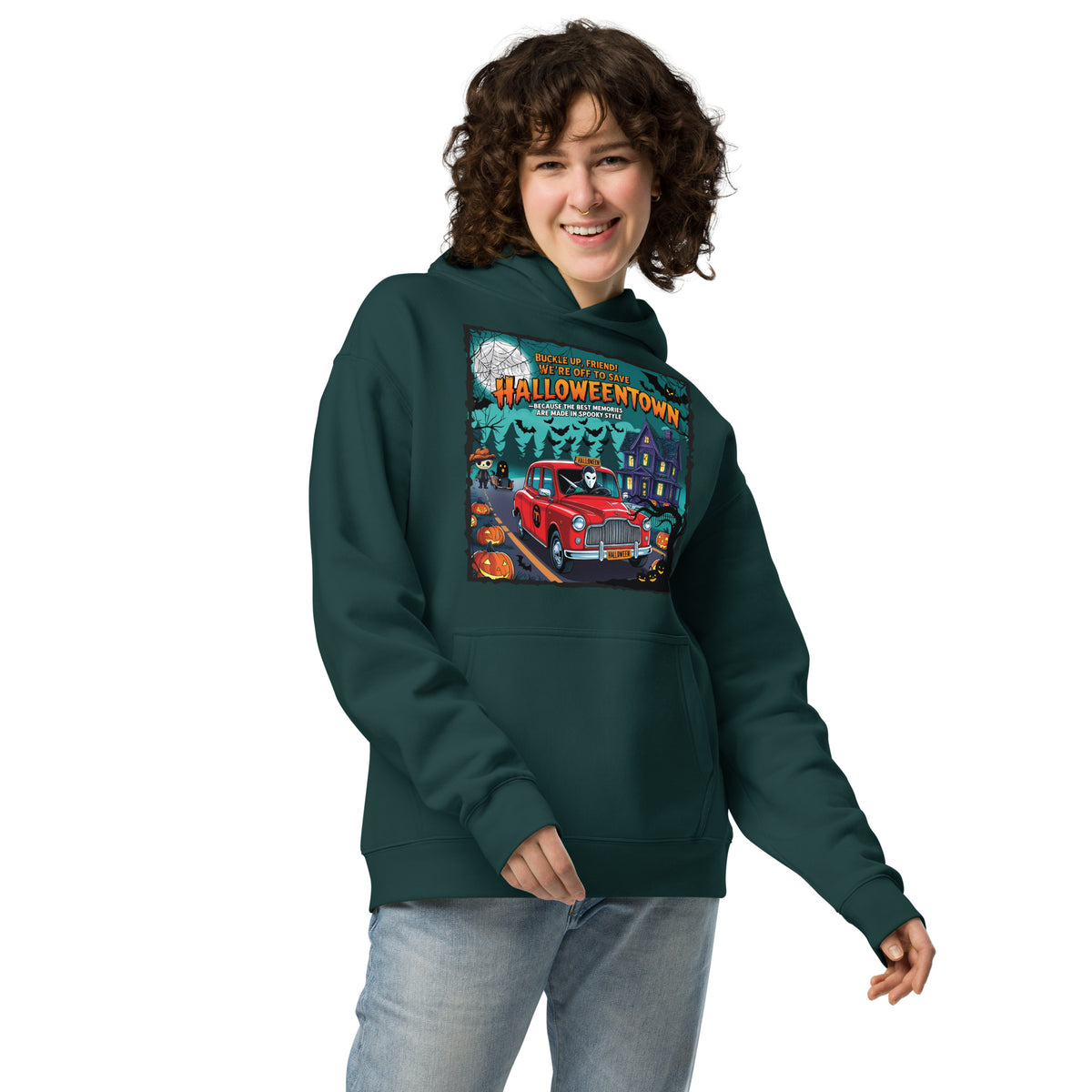 Halloween Haunt Cruiser - Stylish Oversized Hoodie - - Hoodies