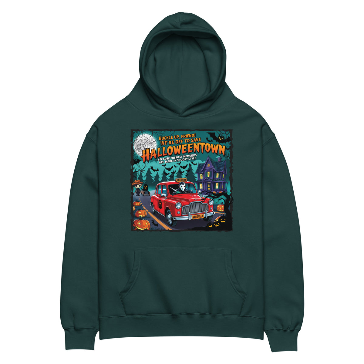 Halloween Haunt Cruiser - Stylish Oversized Hoodie - - Hoodies