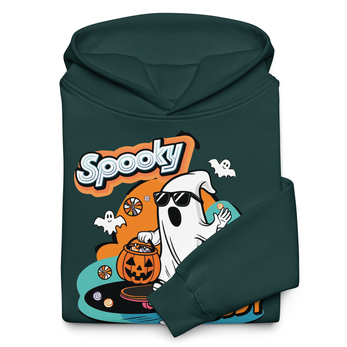 Trick-or-Treat in Style - Spooky Buddy Skateboard Hoodie - - Hoodies