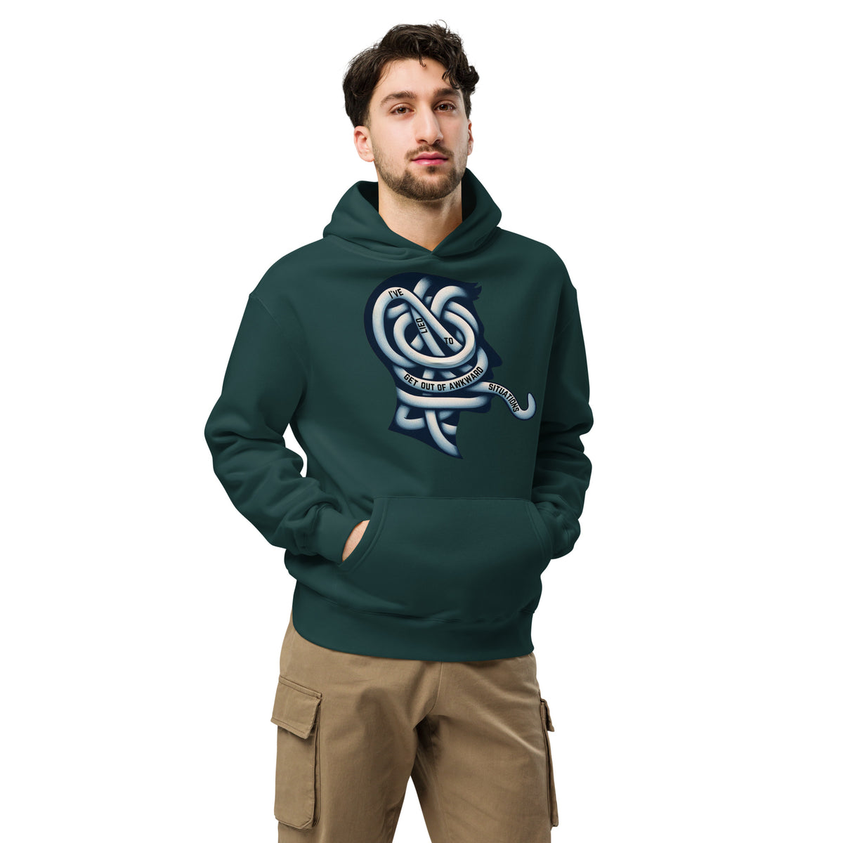 Blue Ribbon Confessions Hoodie - Wrapped in Mystery - - Hoodies