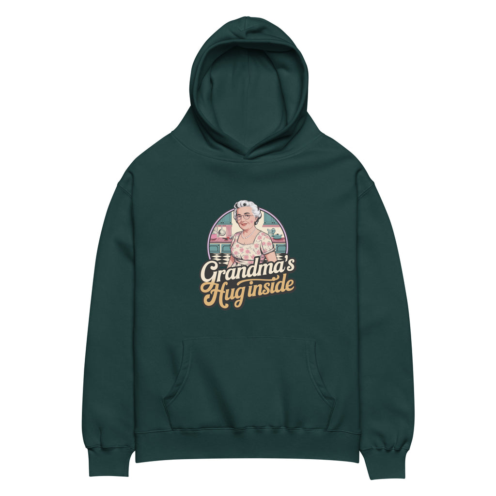 Grandma’s Hug Inside – Cozy Oversized Hoodie - - Hoodies