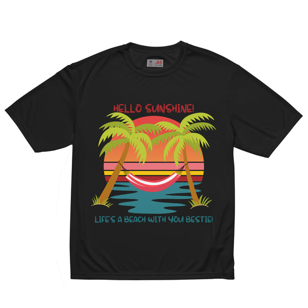 Summer Vibes Performance Tee for Best Friends - Black - T-shirt