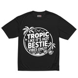 Tropic Bestie Graphic Tee – Summer Gift - Black - T-shirt