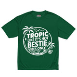Tropic Bestie Graphic Tee – Summer Gift - Forest Green - T-shirt