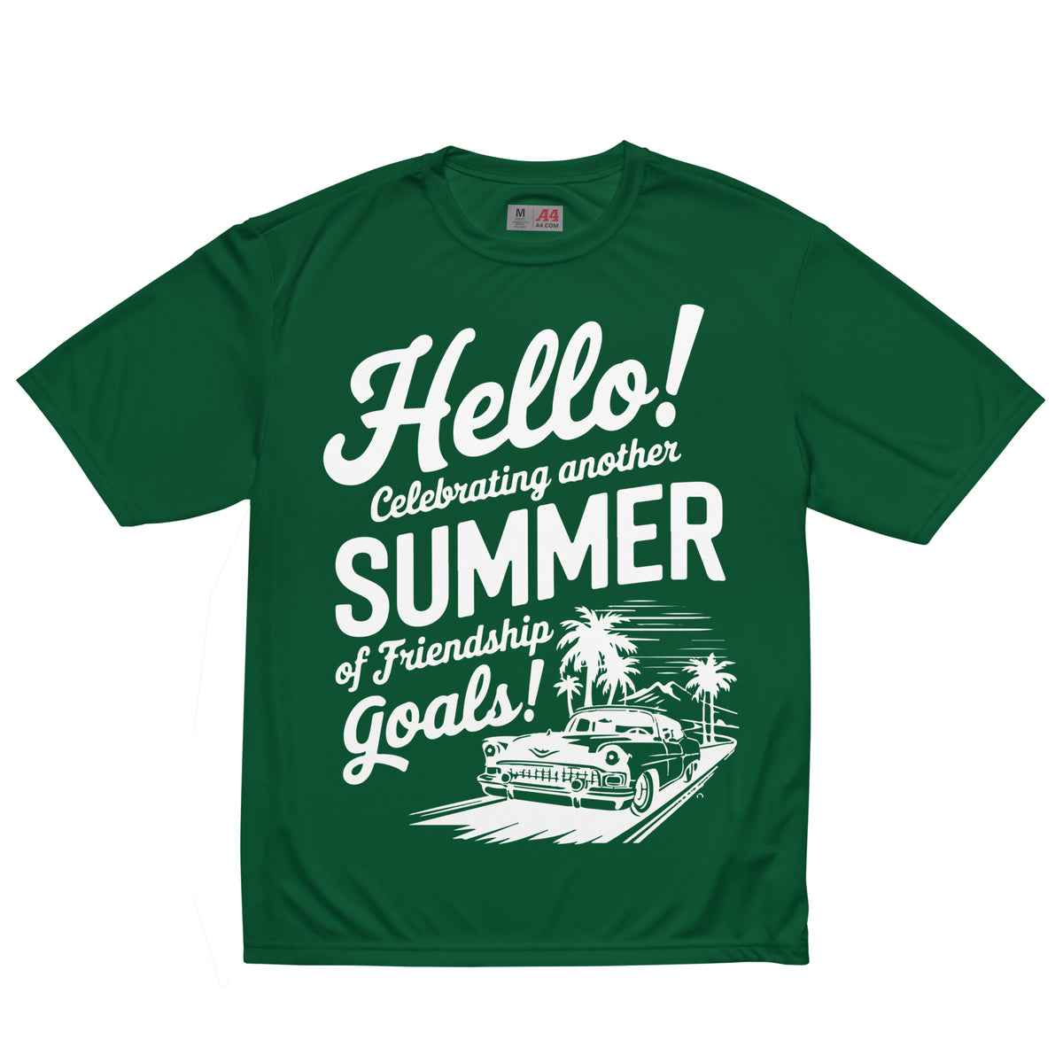 Tropic Bestie Graphic Tee – Summer Gift - Forest Green - T-shirt