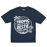 Tropic Bestie Graphic Tee – Summer Gift - Navy - T-shirt