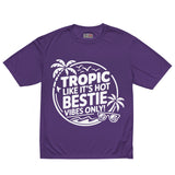 Tropic Bestie Graphic Tee – Summer Gift - Purple - T-shirt
