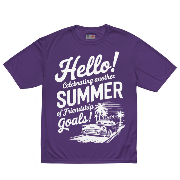 Tropic Bestie Graphic Tee – Summer Gift - Purple - T-shirt