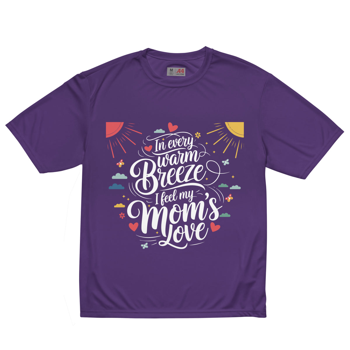 Warm Breeze Love T-Shirt for Mom - Purple - T-shirt