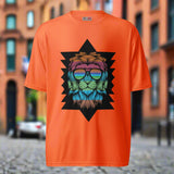 Cool Lion - Rainbow Roar - Safety Orange S - T-shirts