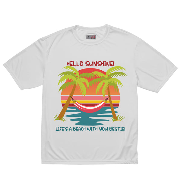 Summer Vibes Performance Tee for Best Friends - Silver - T-shirt