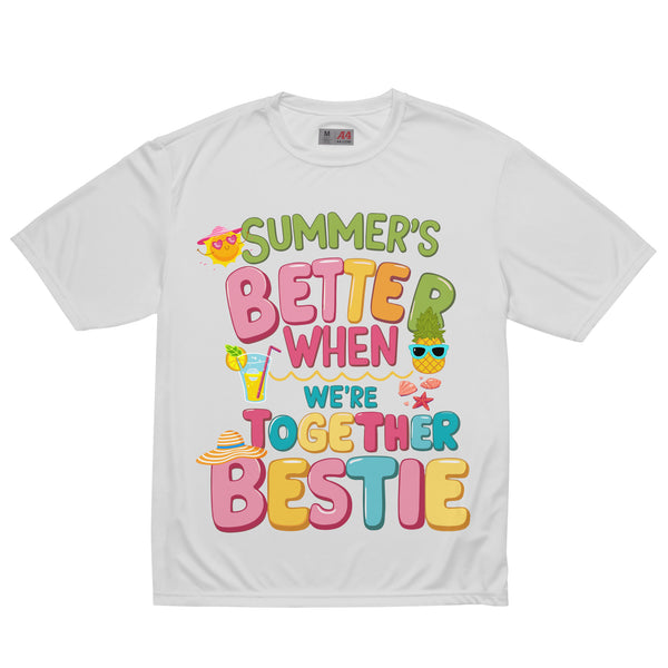 Summer Bonding Graphic Tee for Bestie - Silver - T-shirt