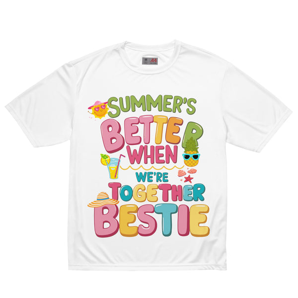 Summer Bonding Graphic Tee for Bestie - White - T-shirt