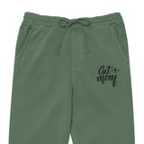 Cozy Cat Mom - Stylish Sweatpants for Pet Lovers - Pigment Alpine Green - Pants