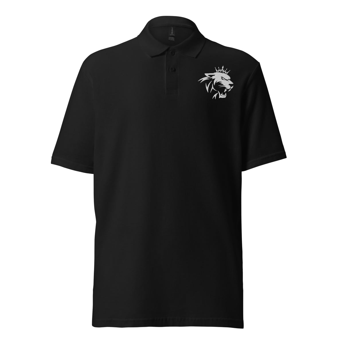 Roar of Memories - Unleash Strength with Our Lion Polo - Black - Polo Shirts