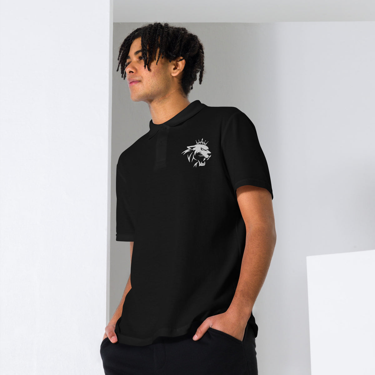 Roar of Memories - Unleash Strength with Our Lion Polo - - Polo Shirts