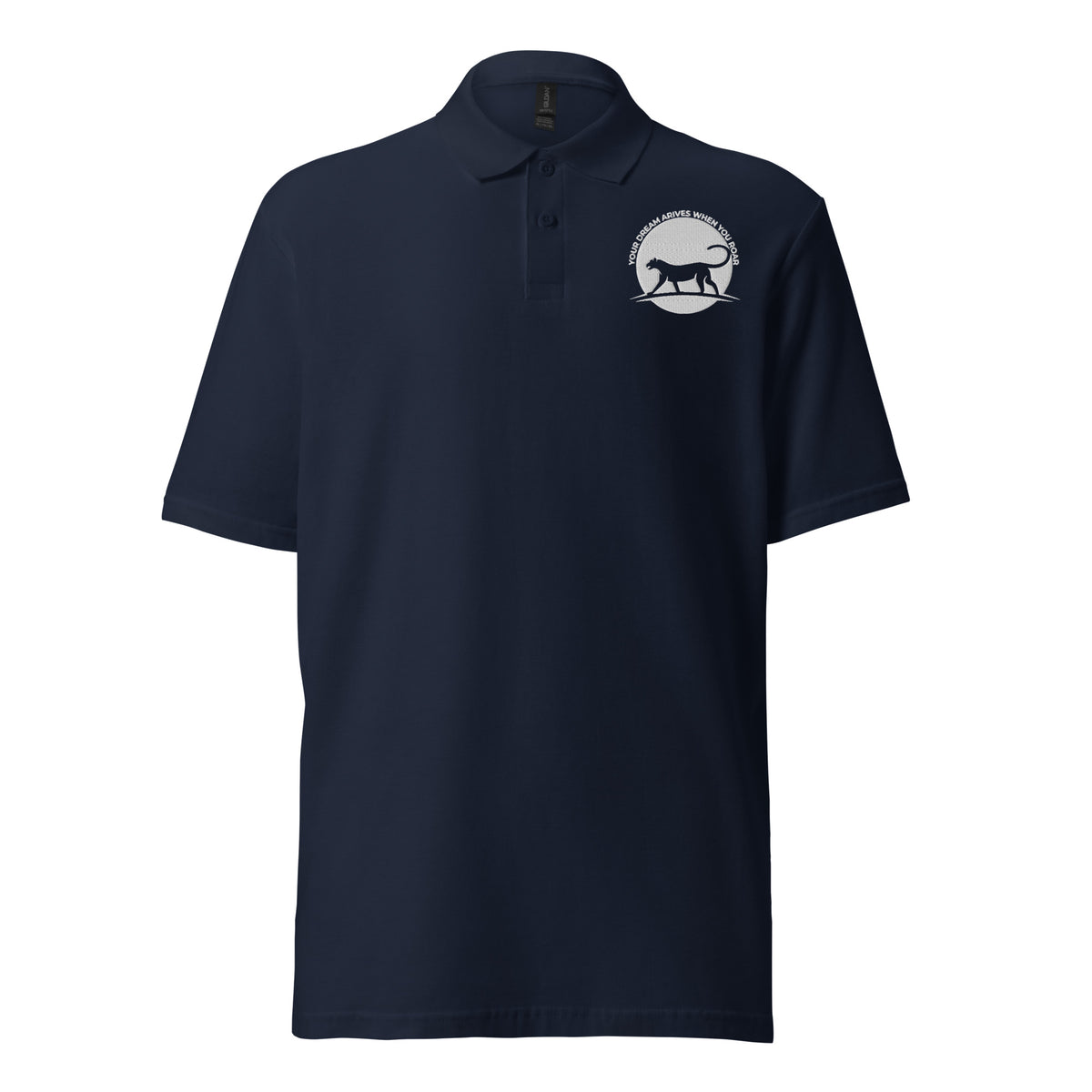 Lion's Call - Answer Your Dreams with Our Inspiring Polo - Navy - T-shirts