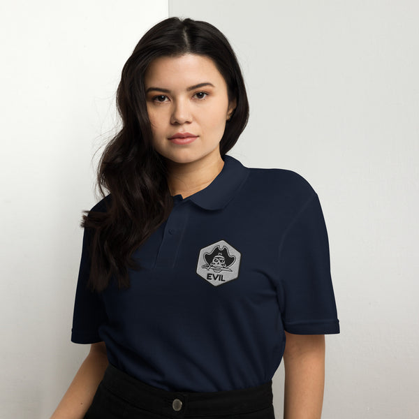 Evil Pirate Polo - Adventure Awaits - Navy - Polo Shirts