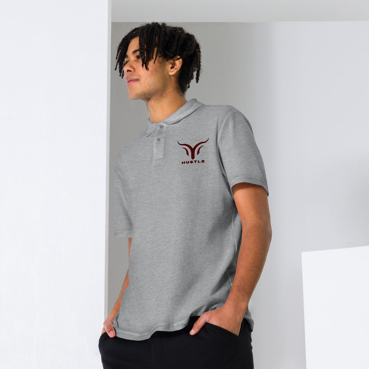 Elevate Your Hustle - Iconic Inspiration on Cotton Polo Shirt - - Polo Shirts