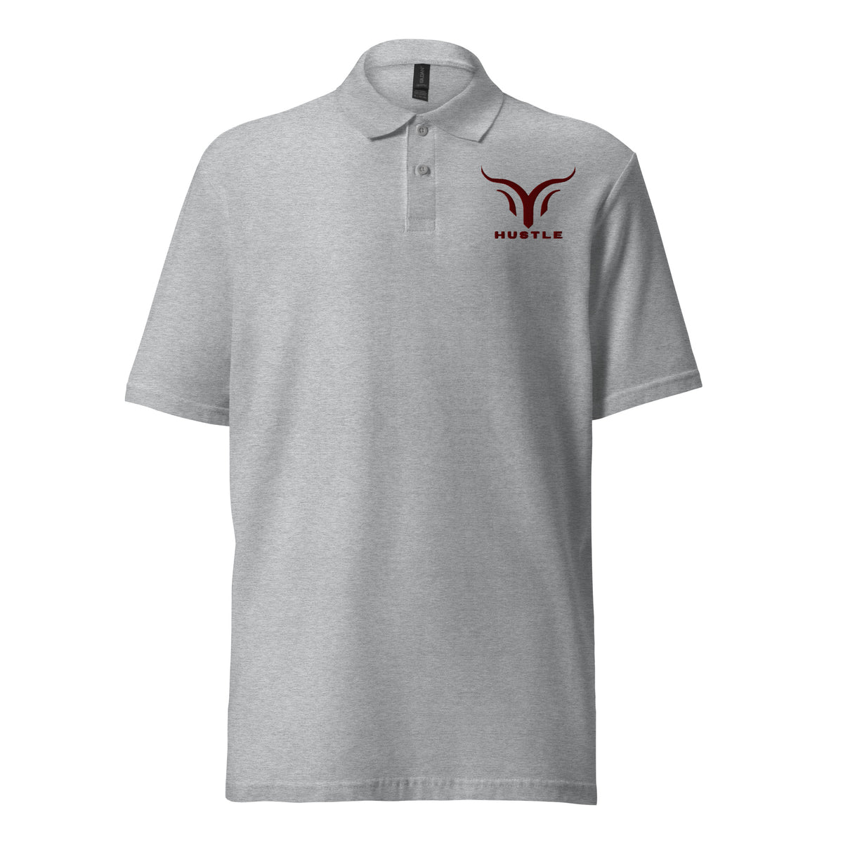 Elevate Your Hustle - Iconic Inspiration on Cotton Polo Shirt - Sport Grey - Polo Shirts