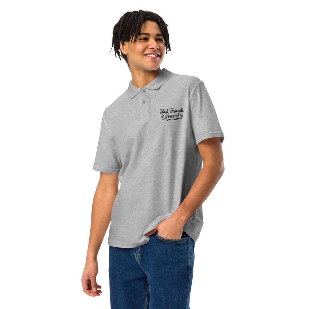 Forever Besties - Timeless Polo for Unbreakable Bonds - Sport Grey - Polo Shirts