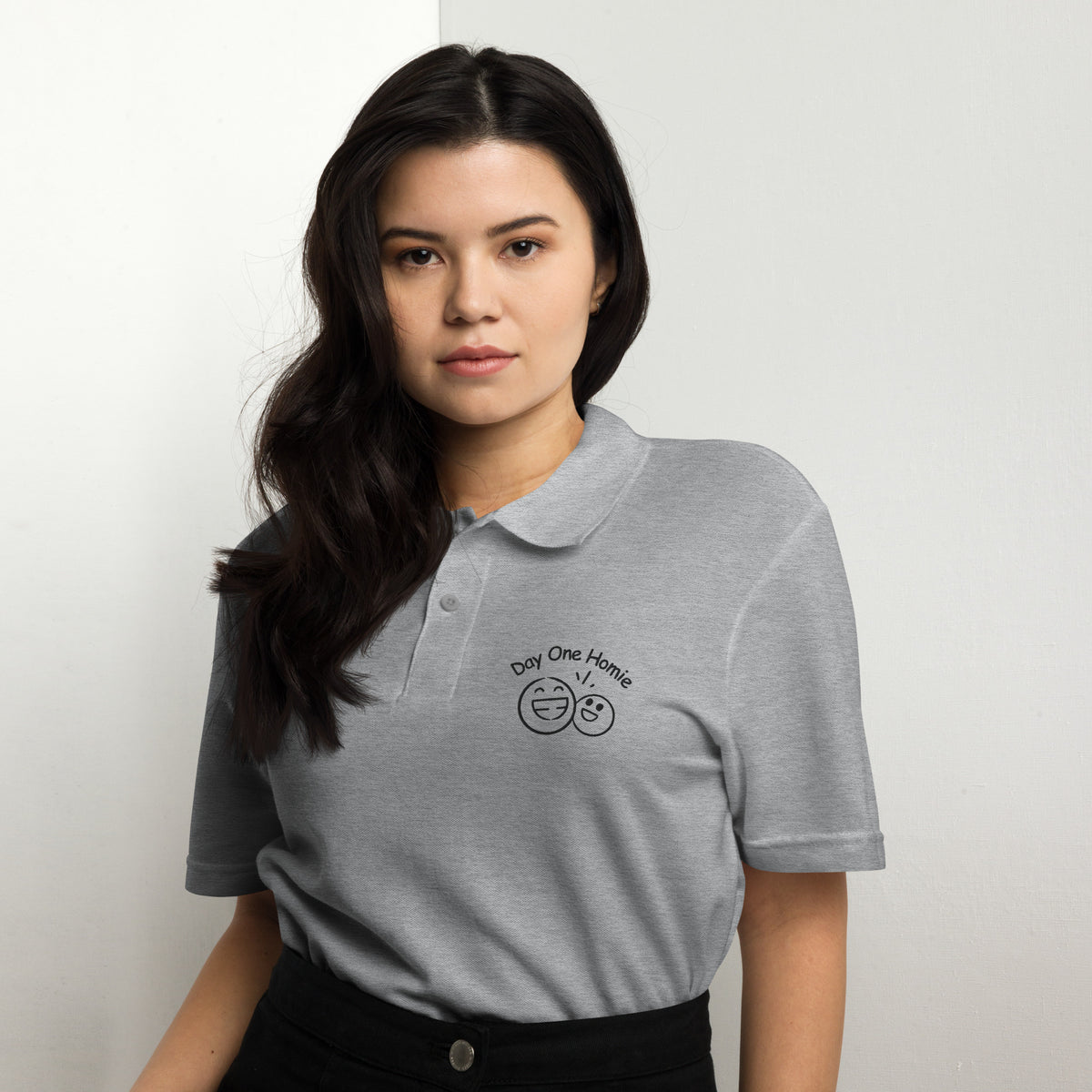 Friendship Goals – Day One Homie Polo - Sport Grey - Polo Shirts