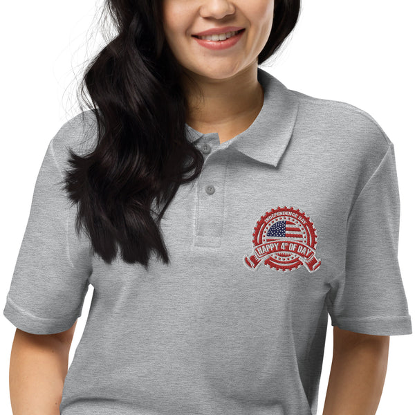 Independence Day Unisex Pique Polo Shirt - -