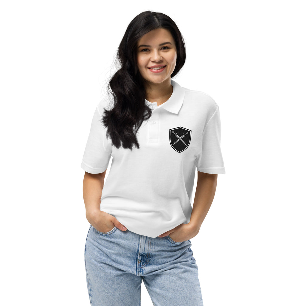 Honor Bound - Stylish Polo with Shield and Swords - -