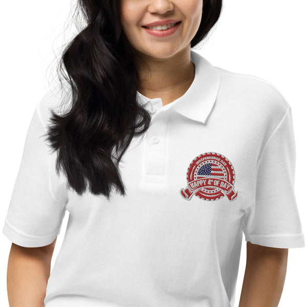 Independence Day Unisex Pique Polo Shirt - -