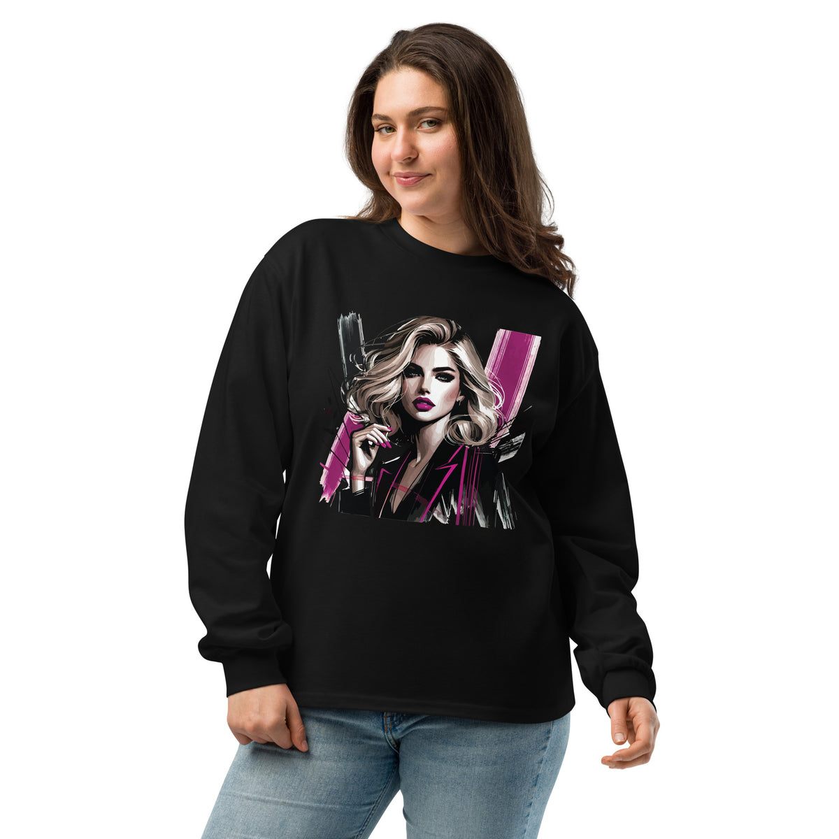 Bold & Beautiful - Modern Glam Long Sleeve Shirt - Black - Long Sleeve T-shirts