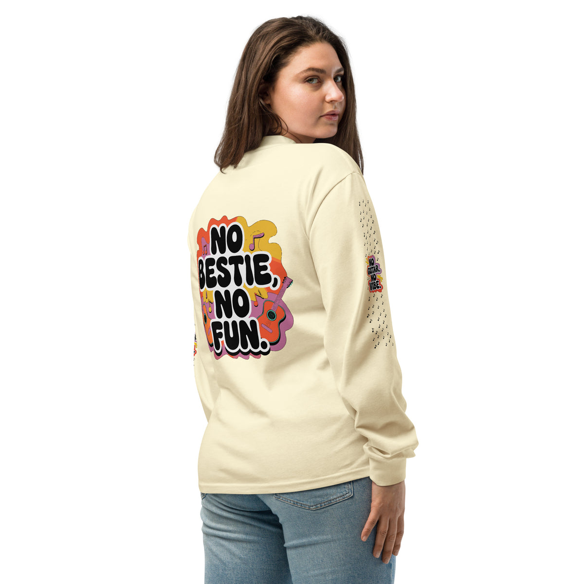 No Bestie, No Fun – The Ultimate Friendship Statement - - Long Sleeve Shirt