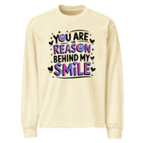 Positivity in Every Thread - Reason to Smile Design - Butter - Long Sleeves T-shirts