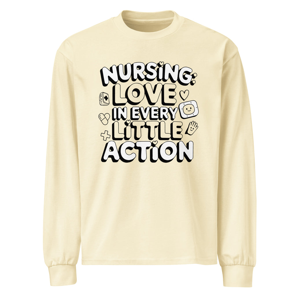 For the Nurse Who Heals with Every Action - Butter - Sweatshirts