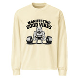 Manifesting Strength – Gym Lover’s Power Shirt - Butter - Long Sleeve Shirt
