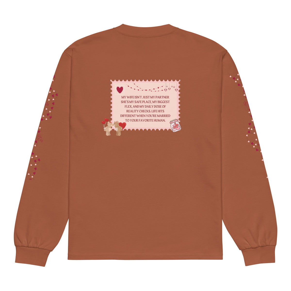 My Favorite Human – A Heartfelt Wife Tribute Tee - - Long Sleeve Shirt