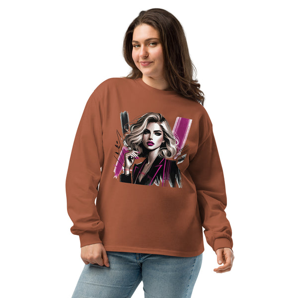 Bold & Beautiful - Modern Glam Long Sleeve Shirt - Clay - Long Sleeve T-shirts