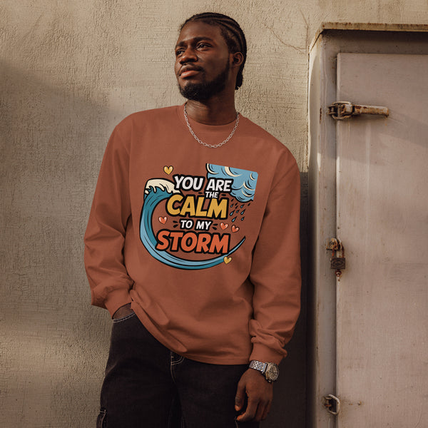 Calm to My Storm - A Love That Balances All - Clay - Long Sleeves T-shirts