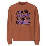 Positivity in Every Thread - Reason to Smile Design - Clay - Long Sleeves T-shirts