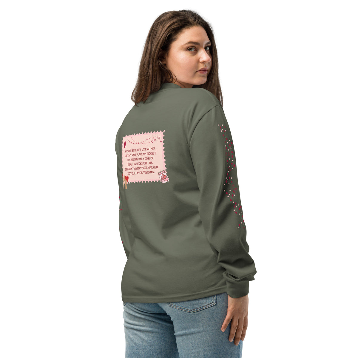 My Favorite Human – A Heartfelt Wife Tribute Tee - - Long Sleeve Shirt