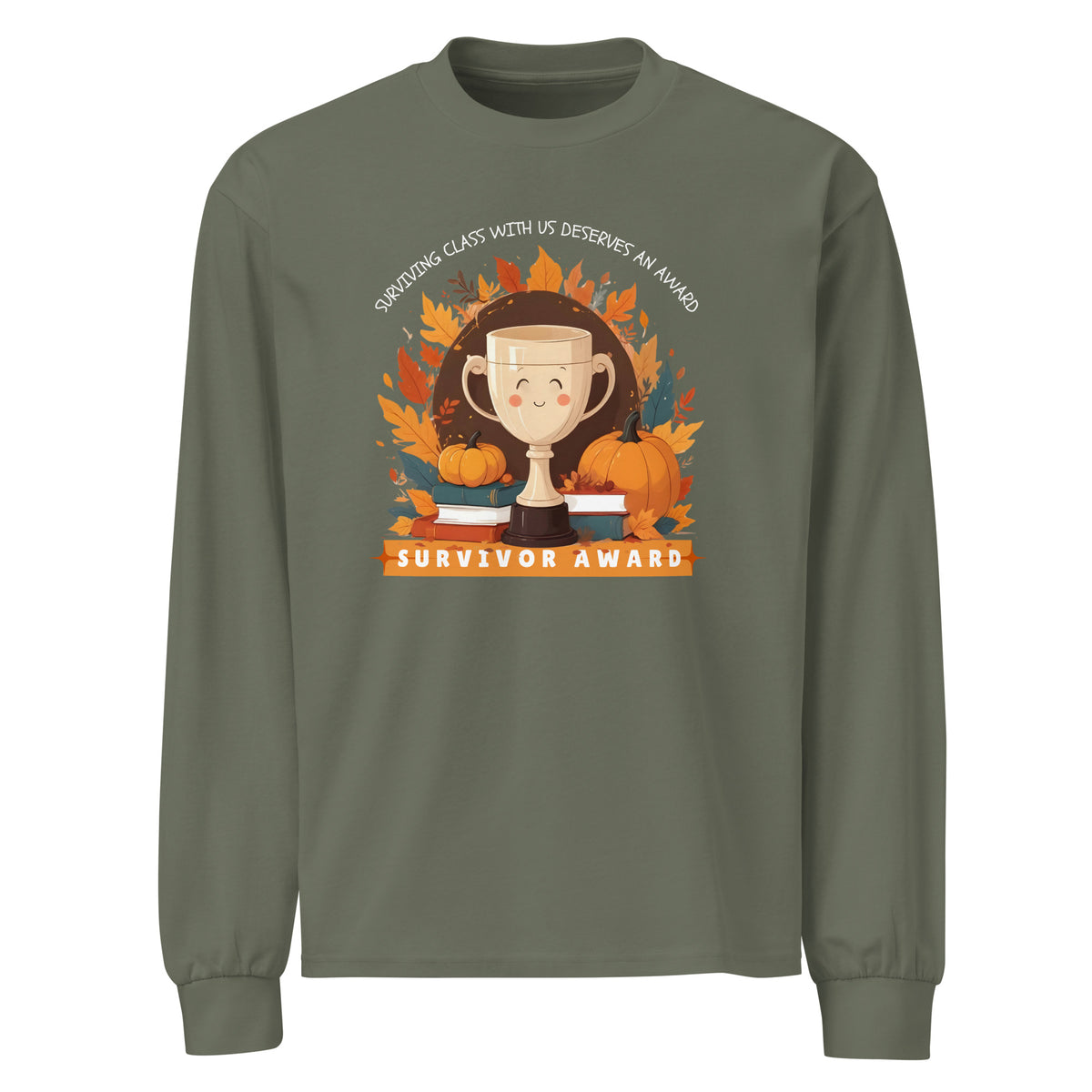 Seasonal Triumph - Fall-Inspired Survivor Award - Cypress - Long Sleeve T-shirts