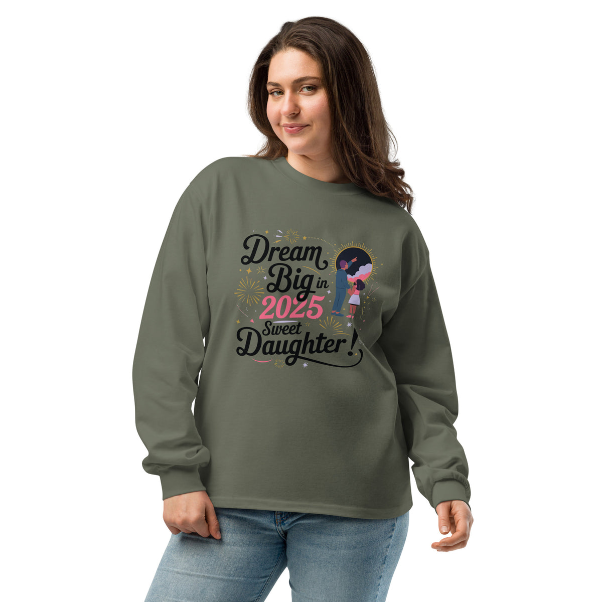 Dream Big in 2025 - A Heartfelt Gift for Daughters - Cypress - Long Sleeve Shirt